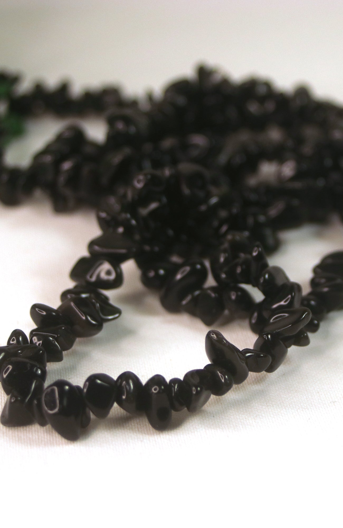 Black Obsidian Chip Bracelet